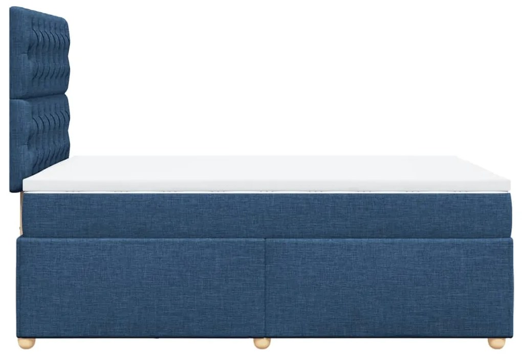 ΚΡΕΒΑΤΙ BOXSPRING ΜΕ ΣΤΡΩΜΑ ΜΠΛΕ 120X200 ΕΚ. ΥΦΑΣΜΑΤΙΝΟ 3293560