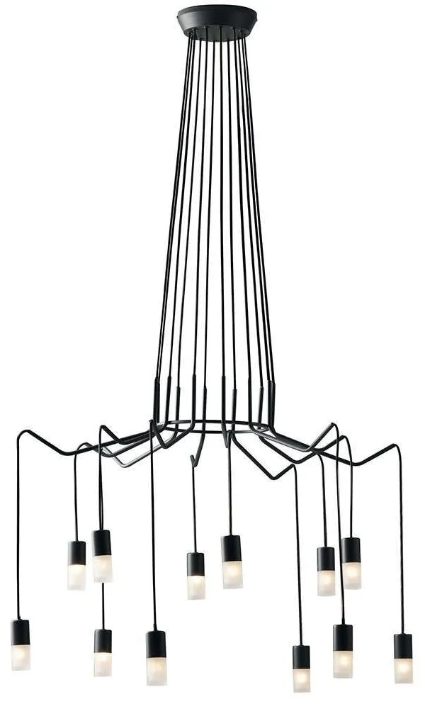 Φωτιστικό Οροφής I-Spider-S12 Black Luce Ambiente Design Metal
