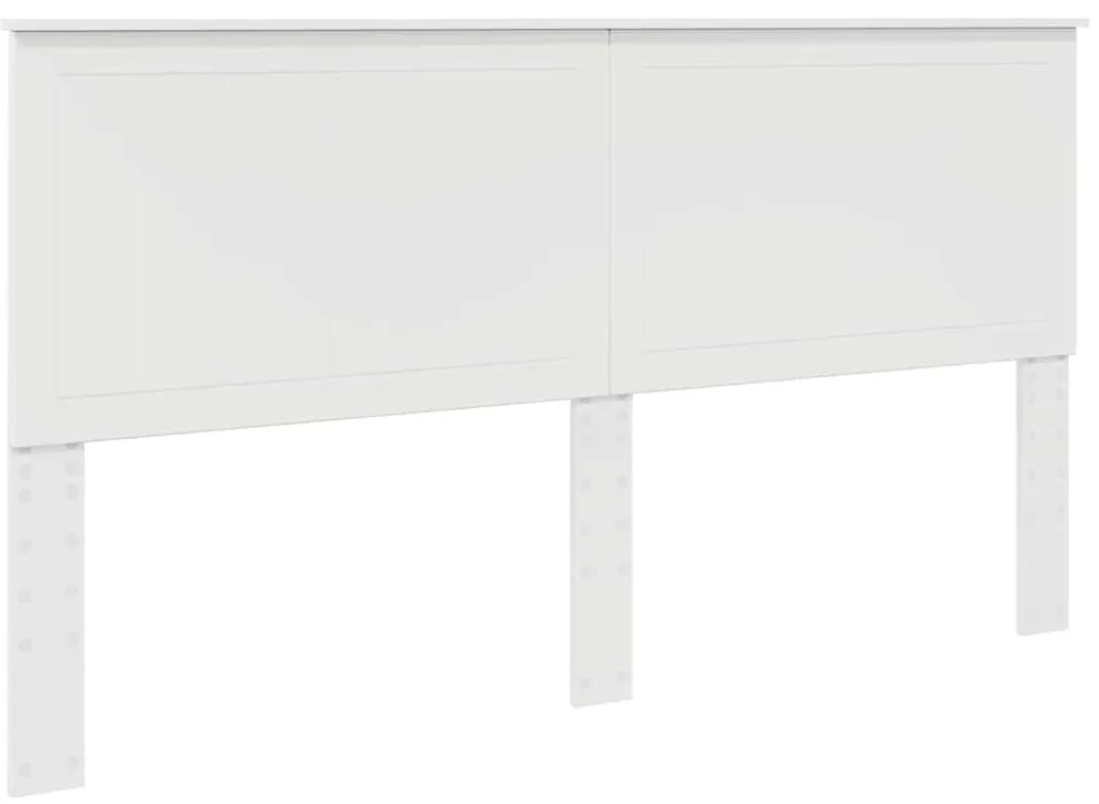 vidaXL Κεφαλάρι με κεφαλάρι Λευκό 180 cm Επεξεργασμένο ξύλο