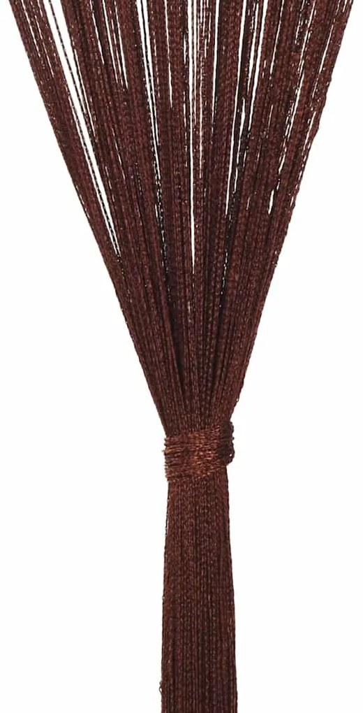 vidaXL Κουρτίνες με Κρόσσια 2 τεμ. Καφέ 100 x 250 εκ.