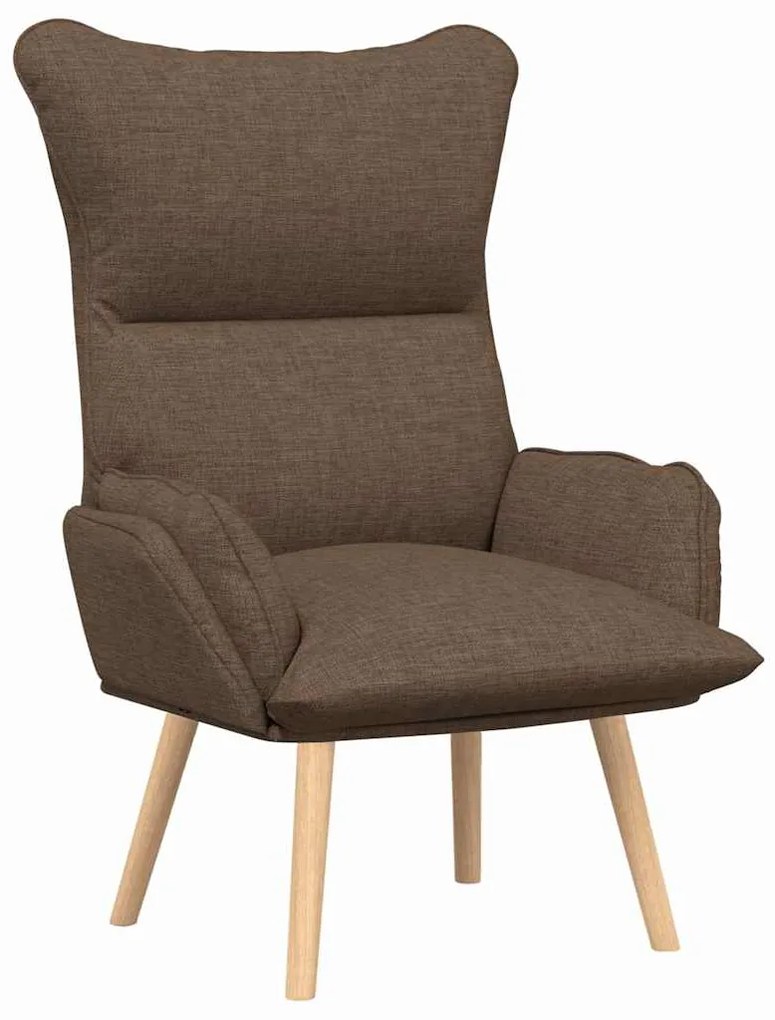 vidaXL Χαλαρωτική Πολυθρόνα Καφέ 69 x 74 x 93 εκ. ύφασμα