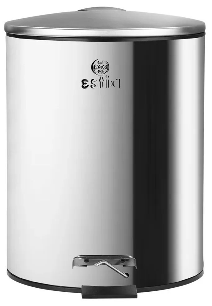 Κάδος Απορριμμάτων Μπάνιου (Φ20x28) Estia 5lt Inox Matt 02-0059