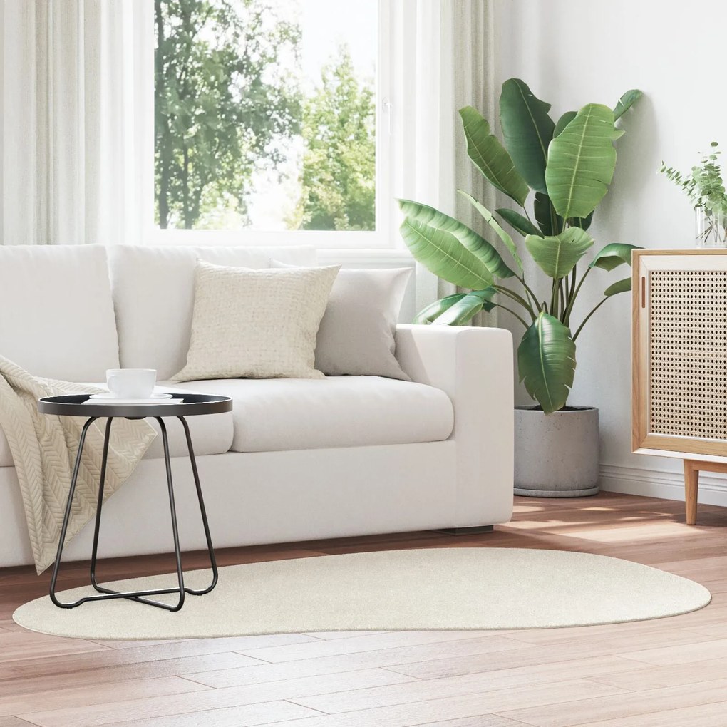 vidaXL Χαλιά Κρεμ Πολυεστέρας 120 x 170 εκ. Χαλιά Χώρου Άλλο
