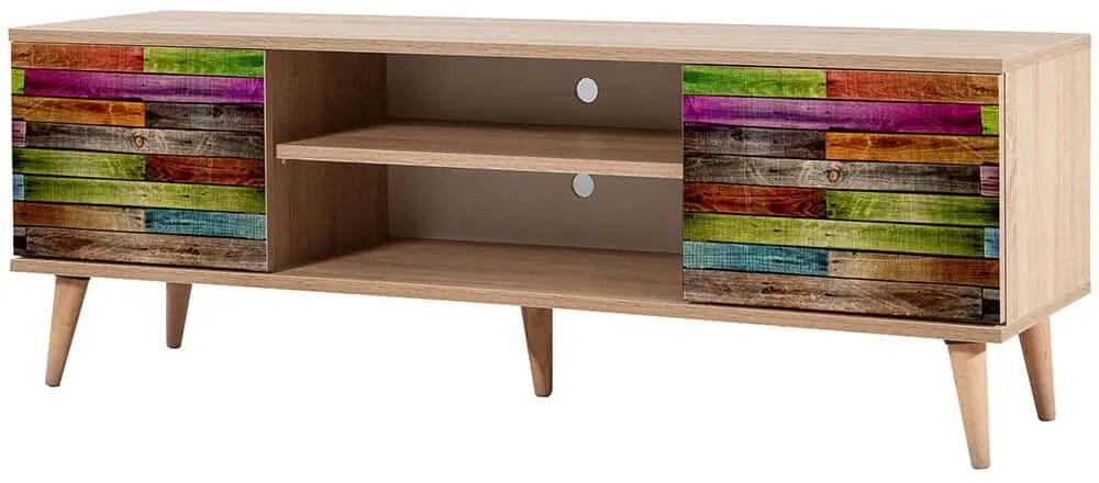 Έπιπλο Τηλεόρασης Truva 863SPH3016 140x40x50cm Multi
