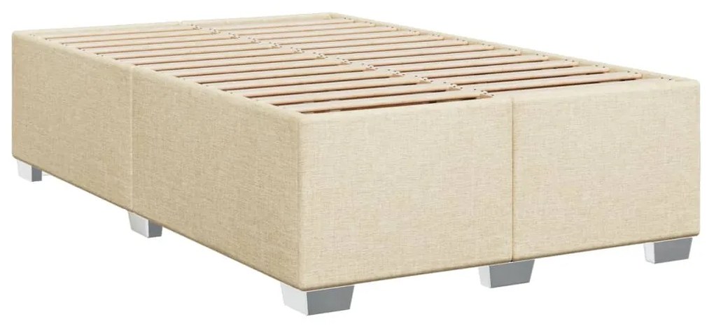 ΚΡΕΒΑΤΙ BOXSPRING ΜΕ ΣΤΡΩΜΑ ΚΡΕΜ 120X200 ΕΚ. ΥΦΑΣΜΑΤΙΝΟ 3292774