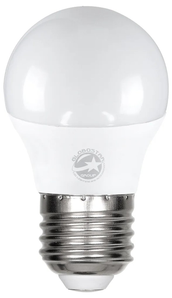 GloboStar 60023 Λάμπα LED E27 G45 Γλομπάκι 6W 564lm 260° AC 220-240V IP20 Φ4.5 x Υ7.8cm Θερμό Λευκό 2700K - 3 Years Warranty - 60023