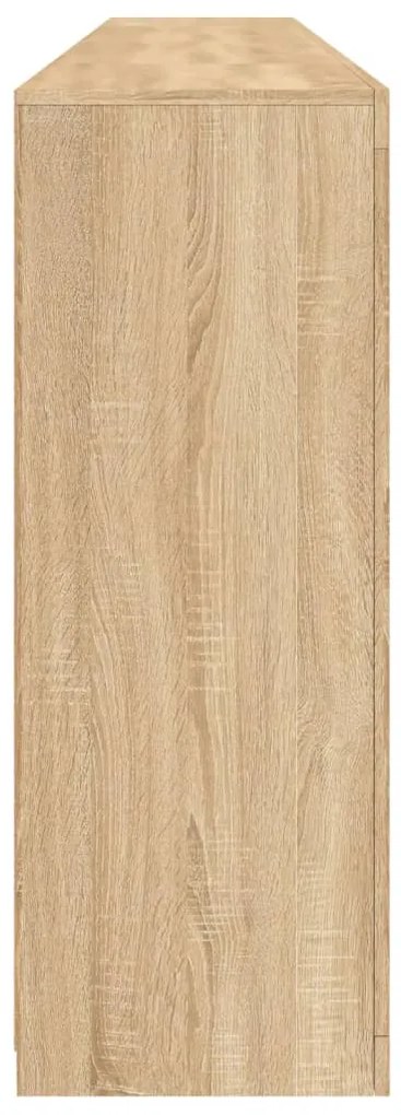 vidaXL Μπουφές με Φώτα LED Sonoma Δρυς 162 x 37 x 100 εκ.