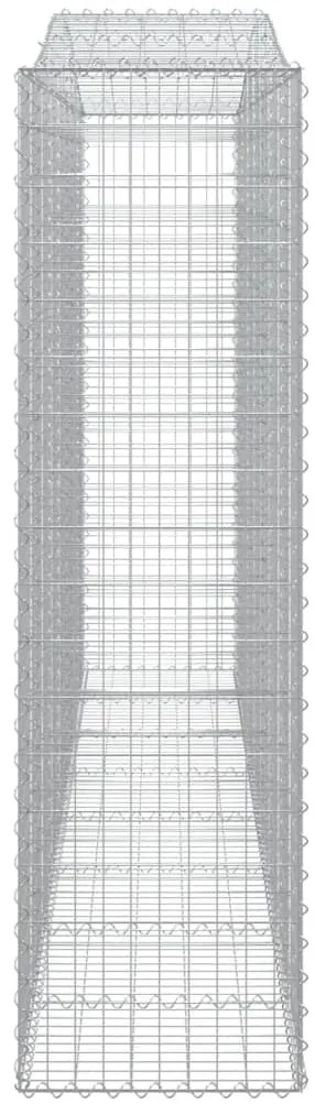 vidaXL Συρματοκιβώτιο Τοξωτό 400x50x180/200εκ. από Γαλβανισμένο Χάλυβα