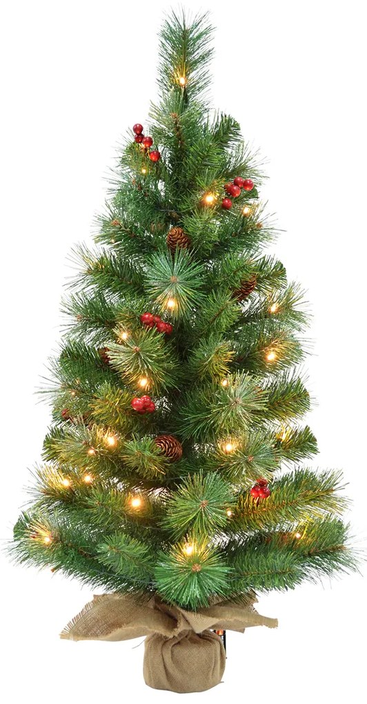ΔΕΝΤΡΟ ΠΡΑΣΙΝΟ led 40Led ΜΕ ΓΚΙ Warth ΛΙΝΑΤΣΑ TIPS 81 battery operated - h90 d45cm pvc/hardneedle