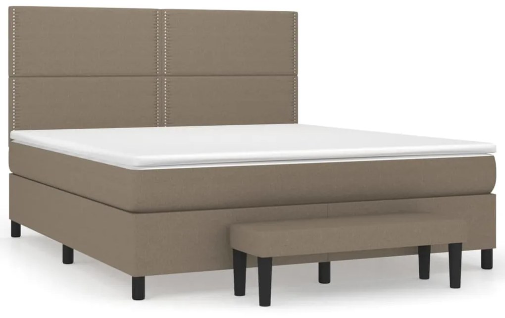 ΚΡΕΒΑΤΙ BOXSPRING ΜΕ ΣΤΡΩΜΑ TAUPE 180X200 ΕΚ. ΥΦΑΣΜΑΤΙΝΟ 3136537