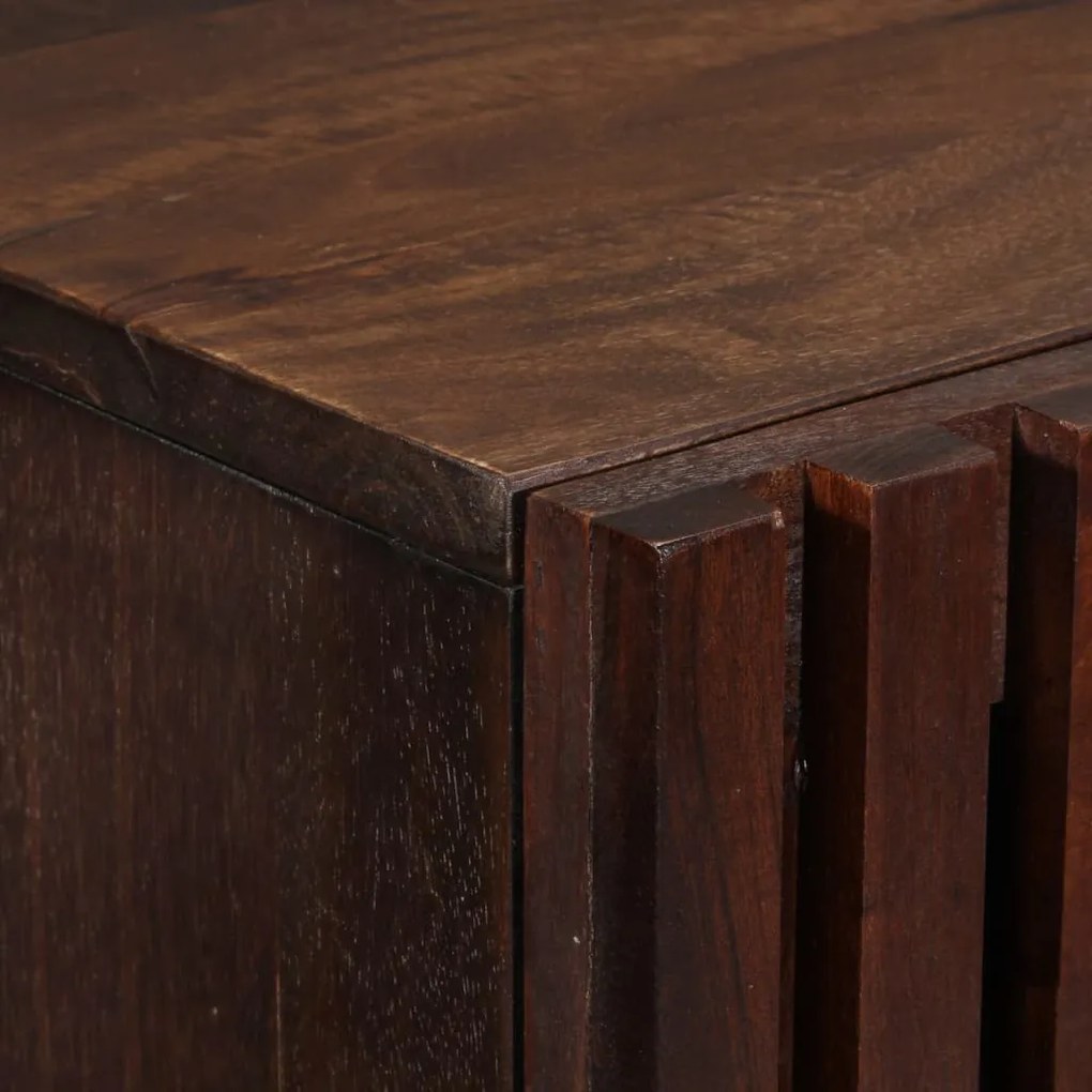 vidaXL Ντουλάπι Καφέ 40x34x110 εκ. από Μασίφ Ξύλο Μάνγκο