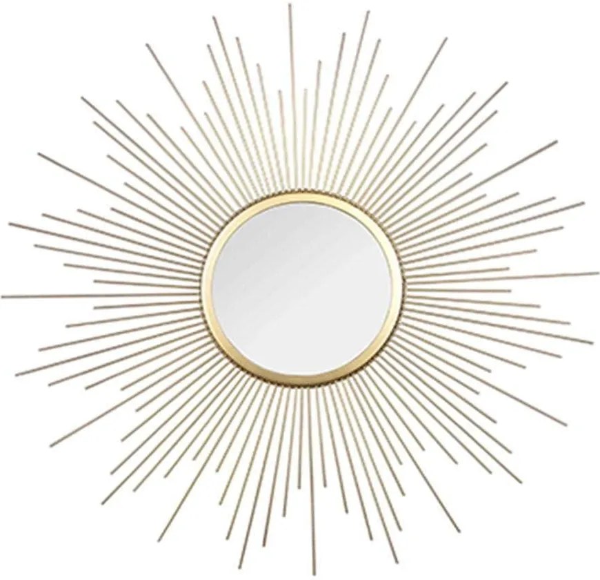 Καθρέπτης Τοίχου Στρογγυλός Sunny 1480179 Φ60cm Gold Mirrors &amp; More Μέταλλο,Γυαλί