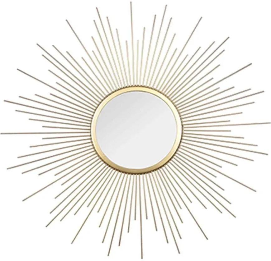Καθρέπτης Τοίχου Στρογγυλός Sunny 1480179 Φ60cm Gold Mirrors &amp; More Μέταλλο