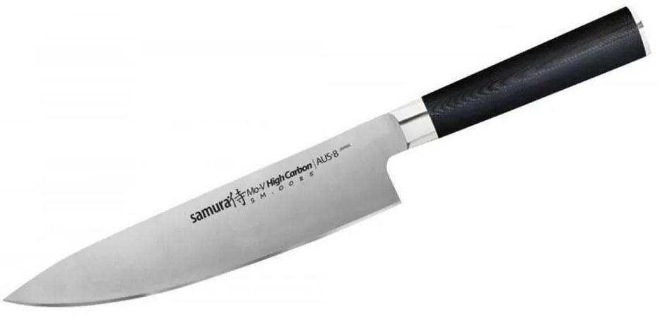Μαχαίρι Σεφ MO-V SM-0085 21,5cm Black Samura Ανοξείδωτο Ατσάλι
