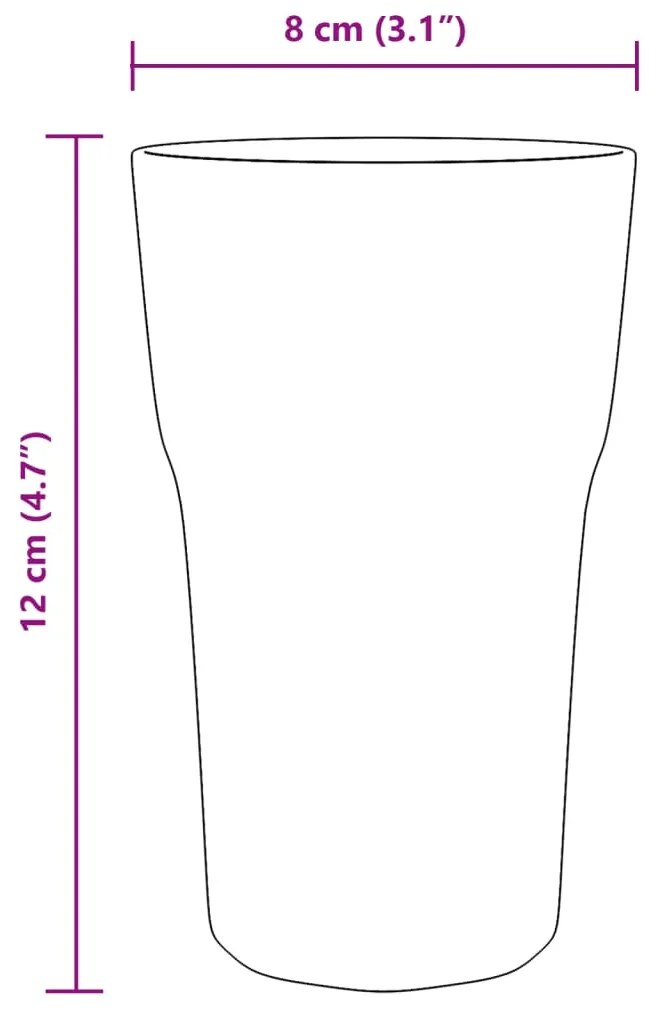Ποτήρια Μπίρας 6 Τεμ. 295 ml - Διαφανές