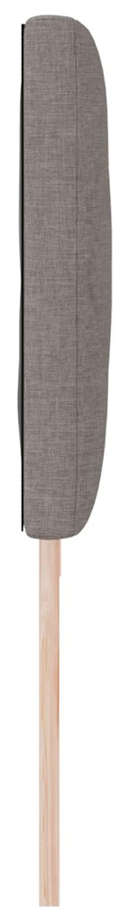 vidaXL Υφασμάτινο Κεφαλάρι Geometric με κεφαλάρι Taupe 200 cm ύφασμα