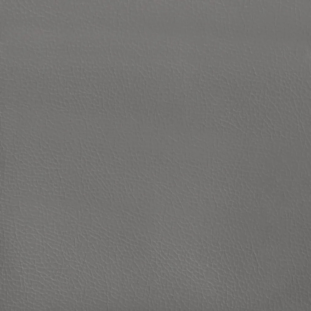 vidaXL Κεφαλάρι με Πτερύγια Γκρι 163x23x118/128 εκ.Συνθετικό Δέρμα