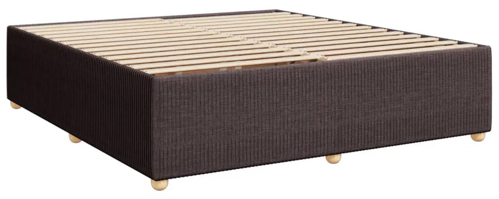 ΚΡΕΒΑΤΙ BOXSPRING ΜΕ ΣΤΡΩΜΑ ΣΚΟΥΡΟ ΚΑΦΕ 200X200 ΕΚ. ΥΦΑΣΜΑΤΙΝΟ 3285598