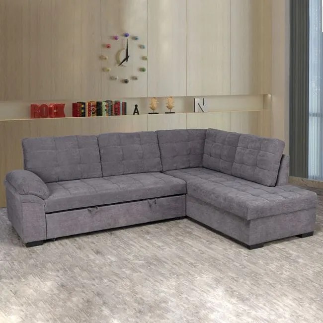 Καναπές Κρεβάτι Jade Δεξιά Γωνία Dark Grey HM3144.02R Fabric
