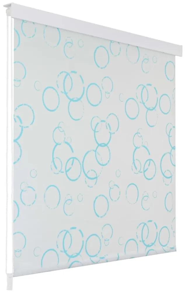 Κουρτίνα Μπάνιου Ρολό Σχέδιο Φυσαλίδες 140 x 240 εκ. - Λευκό