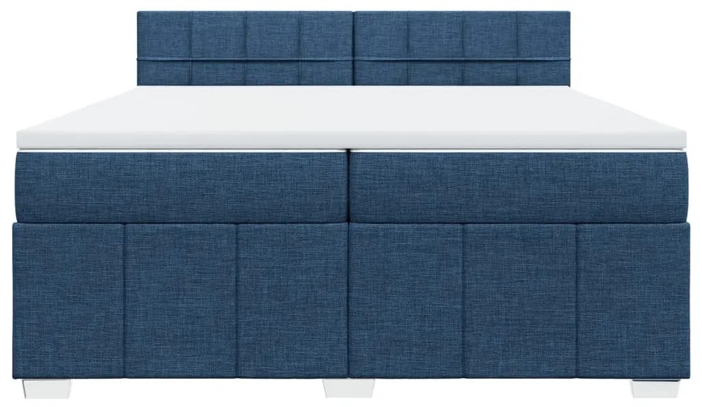 ΚΡΕΒΑΤΙ BOXSPRING ΜΕ ΣΤΡΩΜΑ ΜΠΛΕ 200X200 ΕΚ. ΥΦΑΣΜΑΤΙΝΟ 3289481