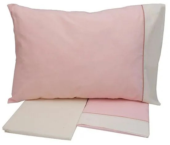 Σετ Σεντόνια Cotton Feelings εμπριμέ 2221 Pink Μονό (160x260)