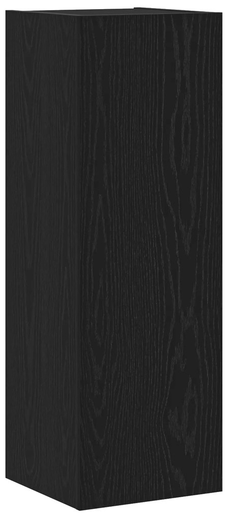 vidaXL Σετ τηλεοπτικού cabinet 4 pcs Μαύρη Δρυς 30.5 x 30 x 90 cm
