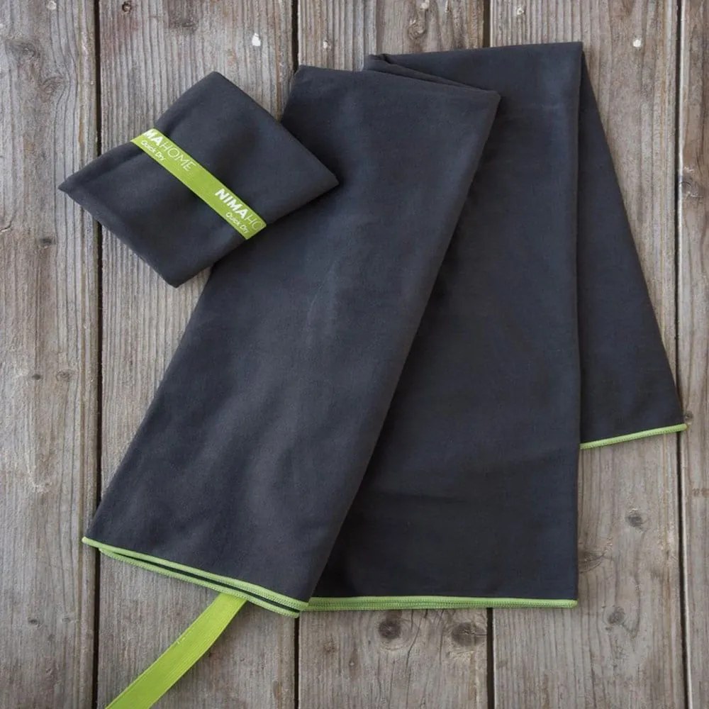 Πετσέτα Θαλάσσης Riva Black Nima Θαλάσσης 90x160cm Microfiber