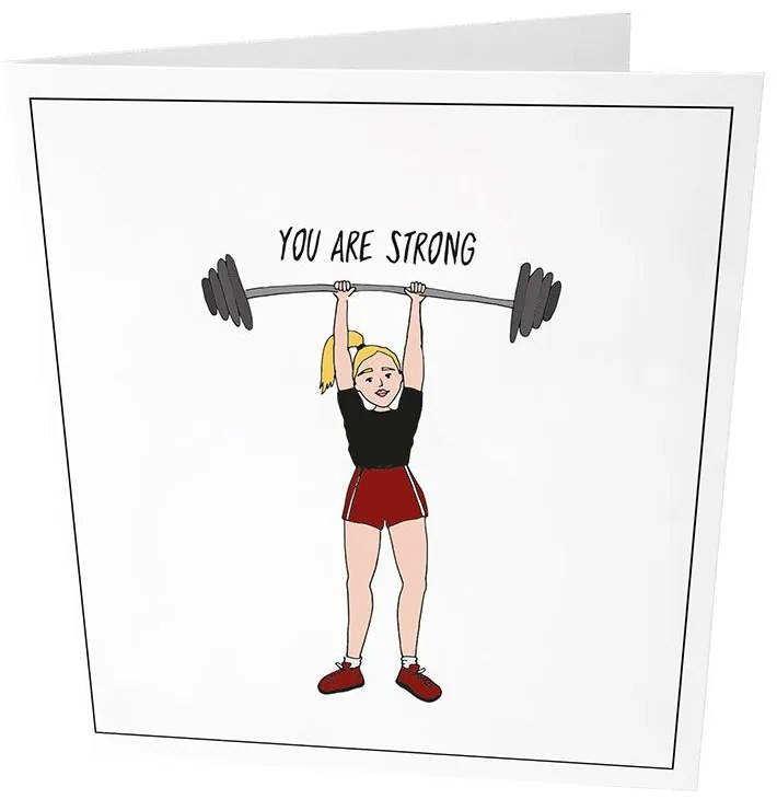 Ευχετήρια Κάρτα You Are Strong GL-GC-40 9x14,5cm Multi The Gift Label