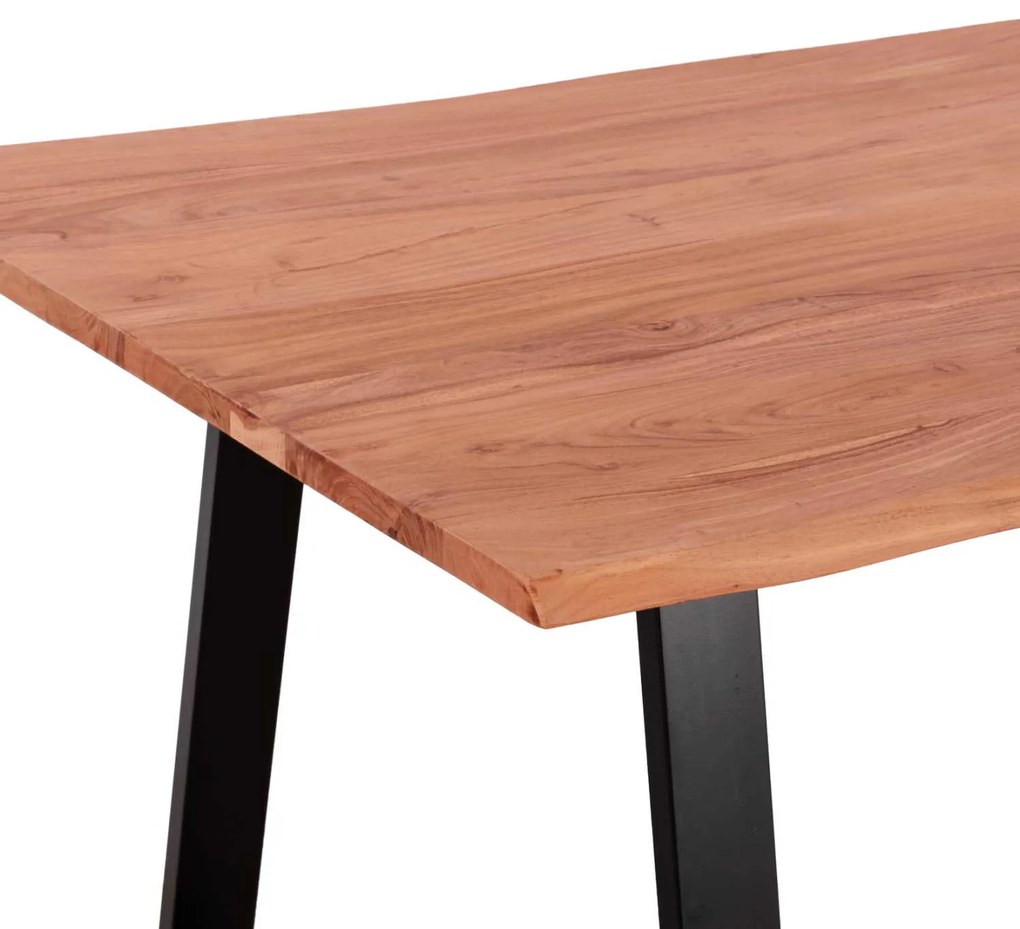 ΤΡΑΠΕΖΙ ΤΡΑΠΕΖΑΡΙΑΣ SOFIA SLIM HM8501.11 ΑΠΟ ΜΑΣΙΦ ΞΥΛΟ ΑΚΑΚΙΑΣ 200x100x77Υ εκ.
