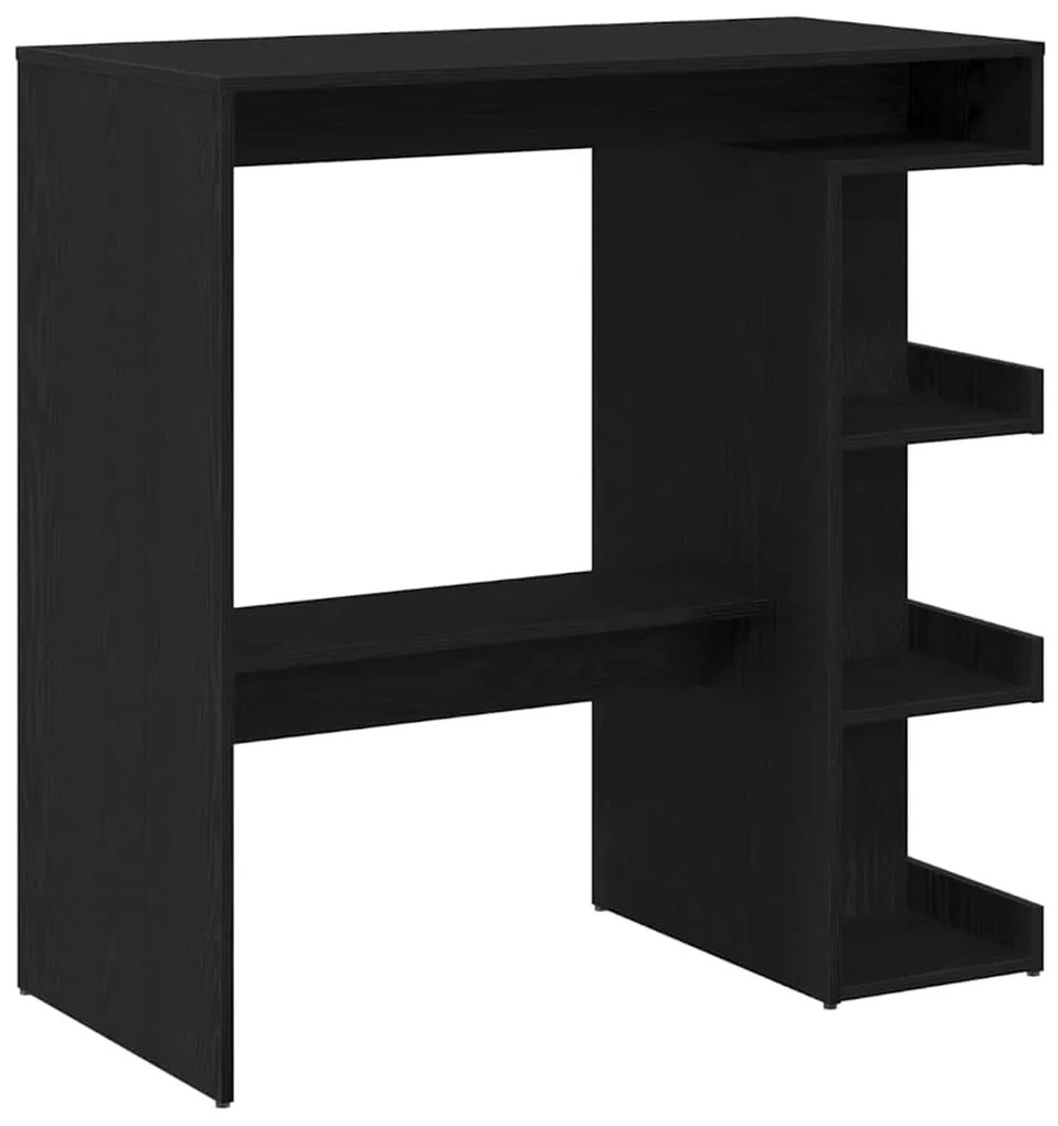 vidaXL Τραπέζι μπαρ Μαύρη Οξυά 100 x 48 x 101,5 εκ. Επεξεργασμένο ξύλο