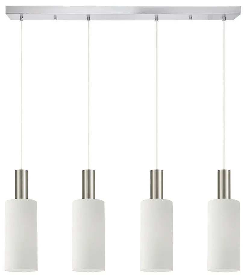 Φωτιστικό Οροφής - Ράγα Adept Tube 77-8476 85x12x300cm 4xE27 60W Nickel-White Homelighting