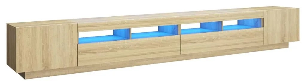 Έπιπλο Τηλεόρασης με LED Sonoma Δρυς 300 x 35 x 40 εκ. - Καφέ