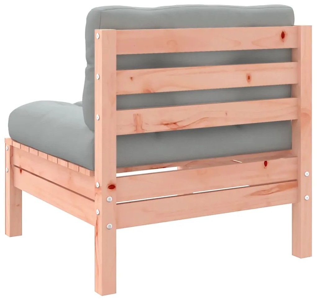 vidaXL Καναπές Κήπου Χωρίς Μπράτσα Μασίφ Ψευδοτσούγκα με Μαξιλάρια