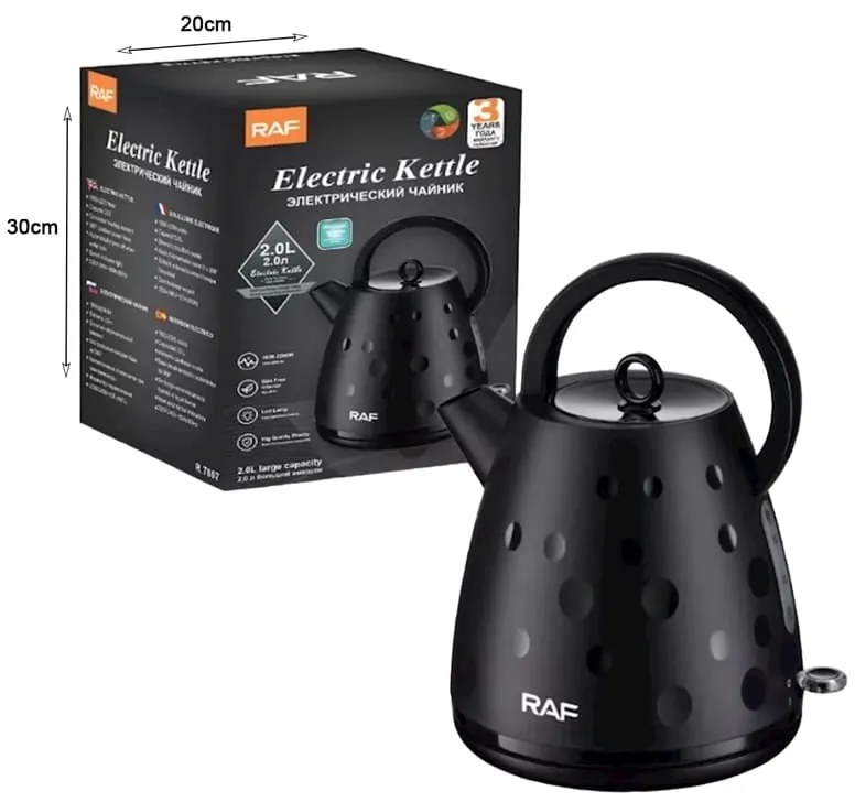 Raf Ηλεκτρικός Βραστήρας 1.7L 1850-2200W RAF R.7807 - Electric Kettle