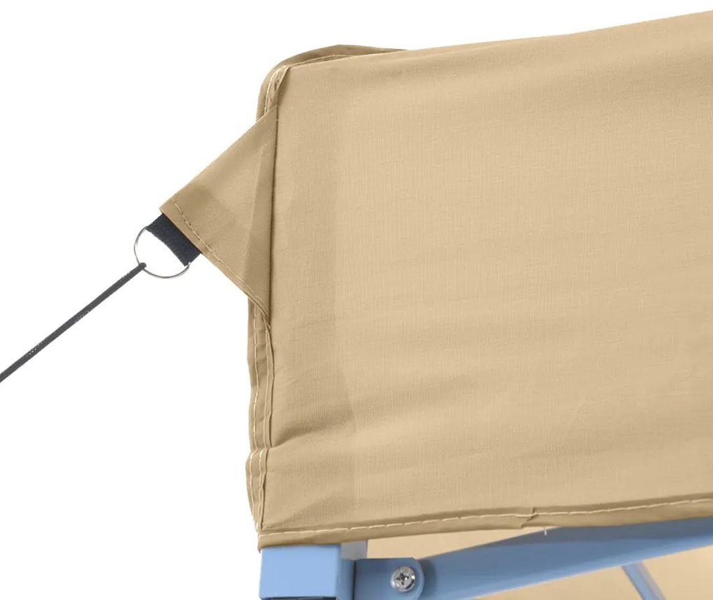 vidaXL Τέντα Εκδηλώσεων με 3 Τοιχώματα Πτυσσόμενη Pop-Up Μπεζ