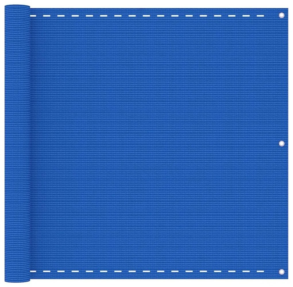Διαχωριστικό Βεράντας Μπλε 90x600 εκ. από HDPE - Μπλε