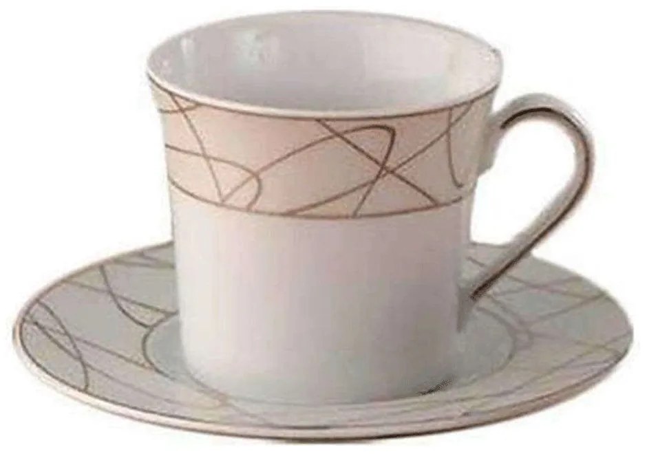 Φλυτζάνι Καφέ Planet 24.248.17 Multi Cryspo Trio Porcelain