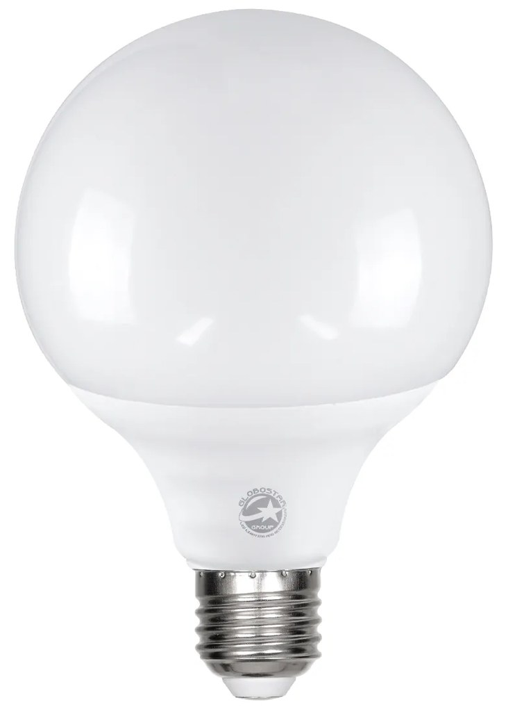 GloboStar® 60040 Λάμπα LED E27 G95 Γλόμπος 15W 1455lm 260° AC 220-240V IP20 Φ9.5 x Υ14cm Φυσικό Λευκό 4500K - 3 Years Warranty