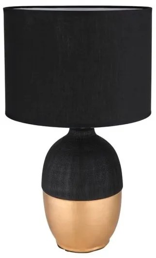 Επιτραπέζιο Φωτιστικό E14 Φ25 Valentino Globo Lighting-21627B-Μαύρο-Χρυσό 21627B
