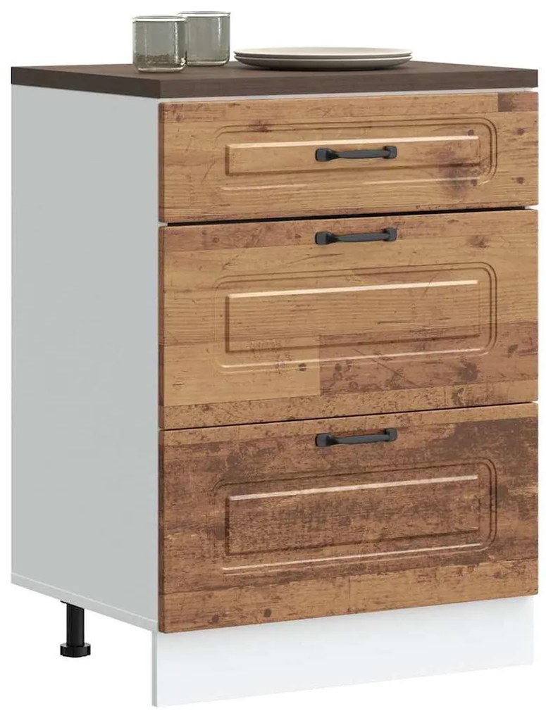 ντουλάπι βάσης κουζίνας Kalmar από Επεξεργασμένο Ξύλο