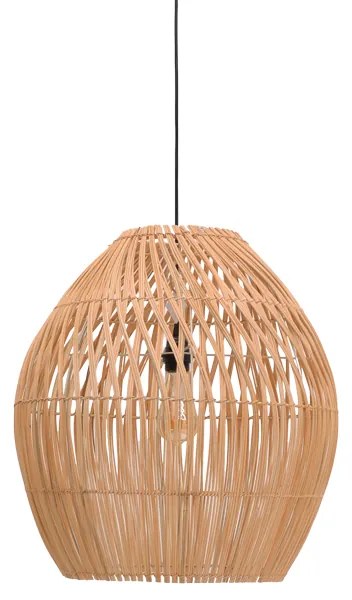 Φωτιστικό οροφής Irden Inart rattan σε φυσική απόχρωση Φ50x40εκ