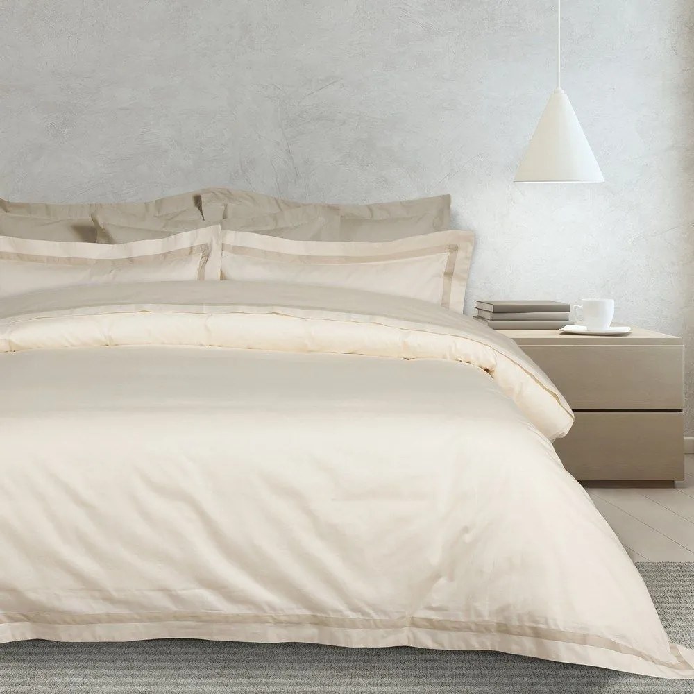 Σεντόνια Executive 1699 (Σετ 4τμχ) Ivory Das Home King Size 250x270cm 100% Βαμβακοσατέν