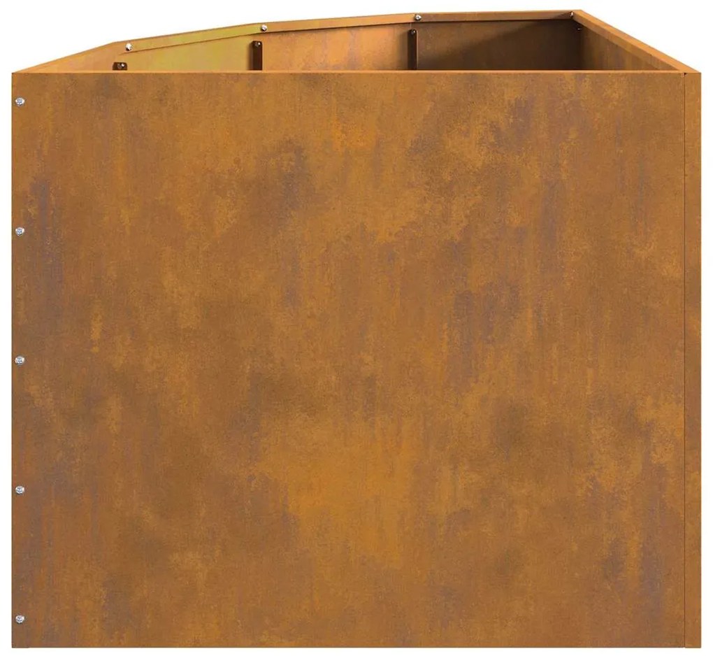 vidaXL Γωνιακό Ροδόδεντρο Σκ rusty 60 x 60 x 50 εκ