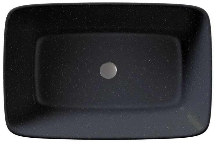 Sanitec Atlas 281 Νιπτήρας Συνθετικός Επικαθήμενος 56,5x39,5x12cm Metallic Space