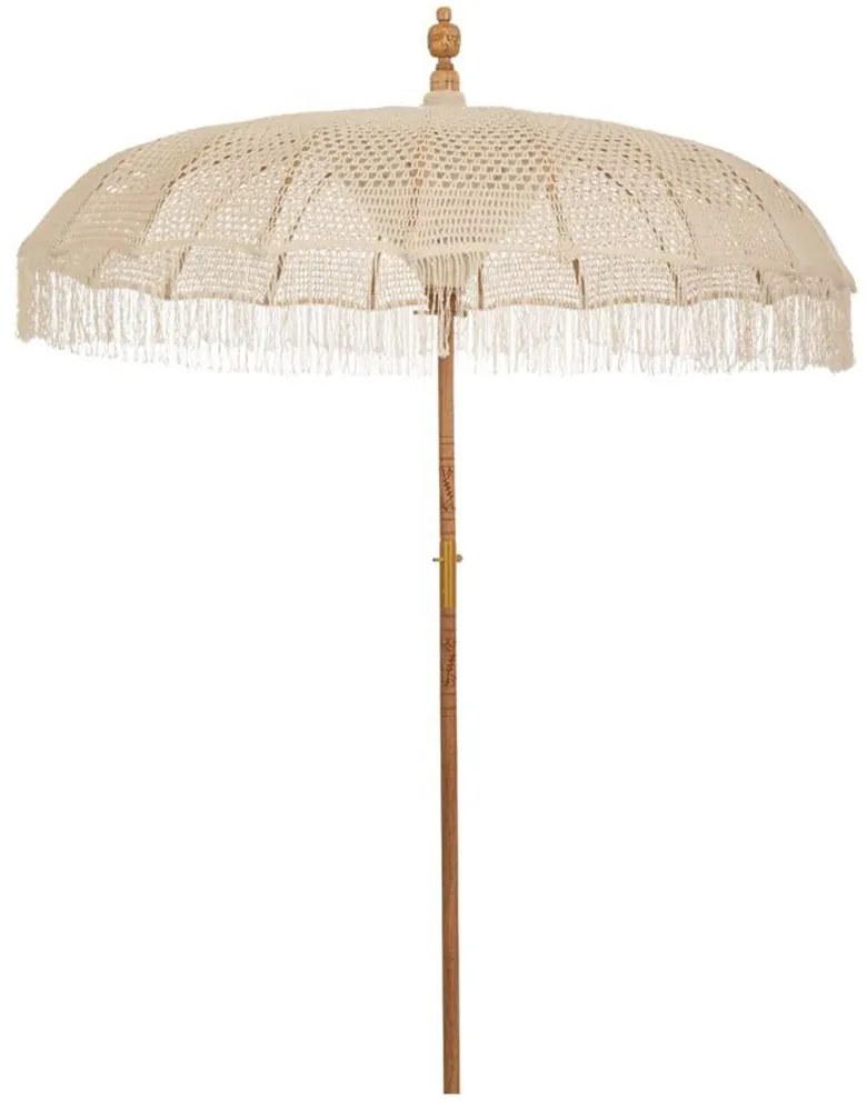 Ομπρέλα Μακραμέ 84847 185x170cm Natural-White