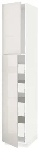 METOD/MAXIMERA ψηλό ντουλάπι με 2 πόρτες/4 συρτάρια, 40x60x220 cm 994.649.96