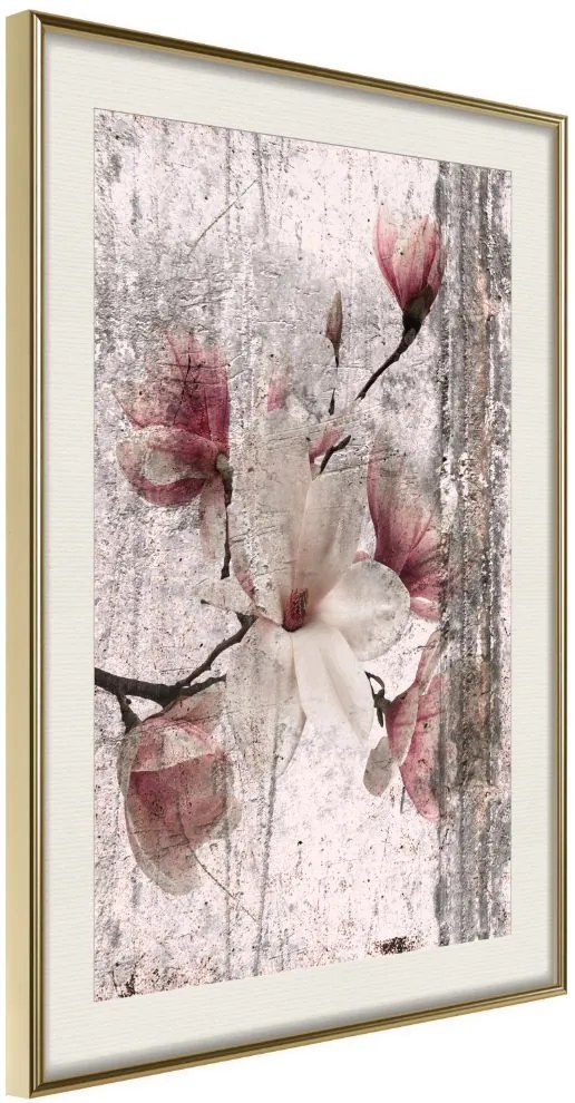 Αφίσα - Queen of Spring Flowers I - 30x45 - Χρυσό - Με πασπαρτού