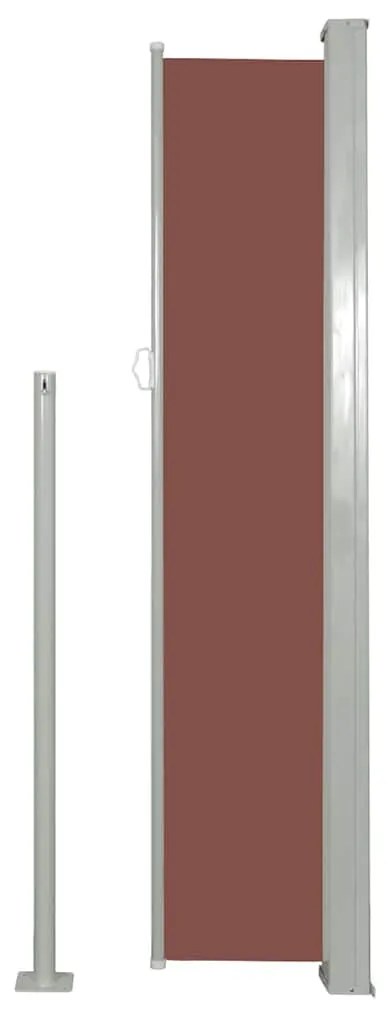 vidaXL Σκίαστρο Πλαϊνό Συρόμενο Βεράντας Καφέ 170 x 300 εκ.