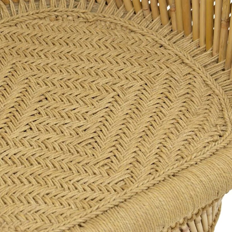 Πολυθρόνα Treza Inart φυσικό μπαμπού 66x48x89εκ 66x48x89 εκ.